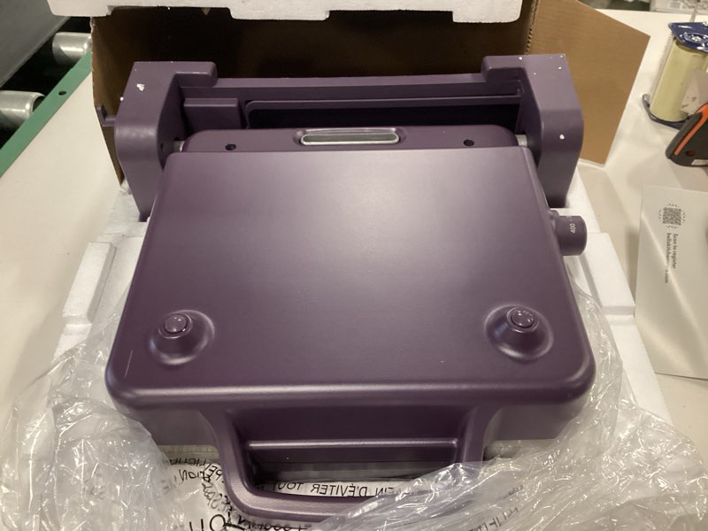 Condition photo showing Good Condition for bella 10"x 20" Ceramic Fold-n-Store Dual Temp Griddle, Fits-anywhere Kitchenware, EverGood Ceramic Nonstick Coating, 2 Temperature Zones up to 400°F?, Dishwasher Safe Drip Tray, 1500 Watt, Plum