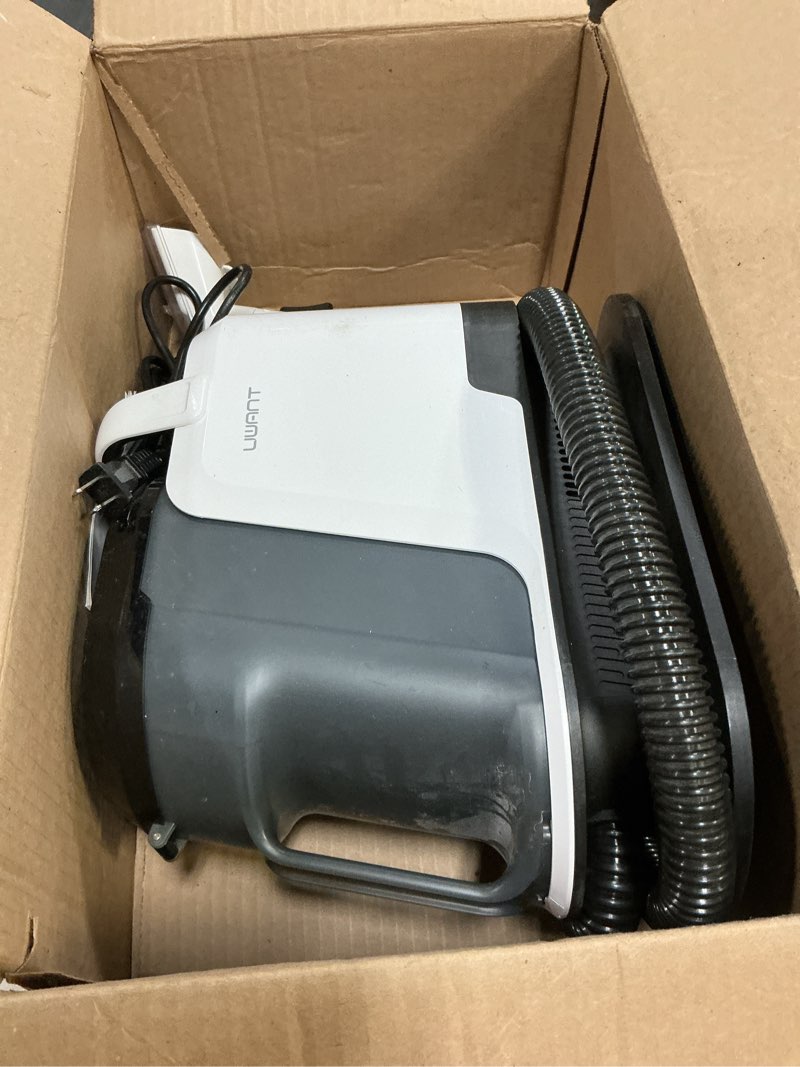 Condition photo showing As Is for uwant carpet cleaner machine 18kpa powerful suction upholstery cleaner for pet, portable carpet cleaner with cleaning tools&self-cleaning for spot,cars,rug,furniture (motor 18kpa)