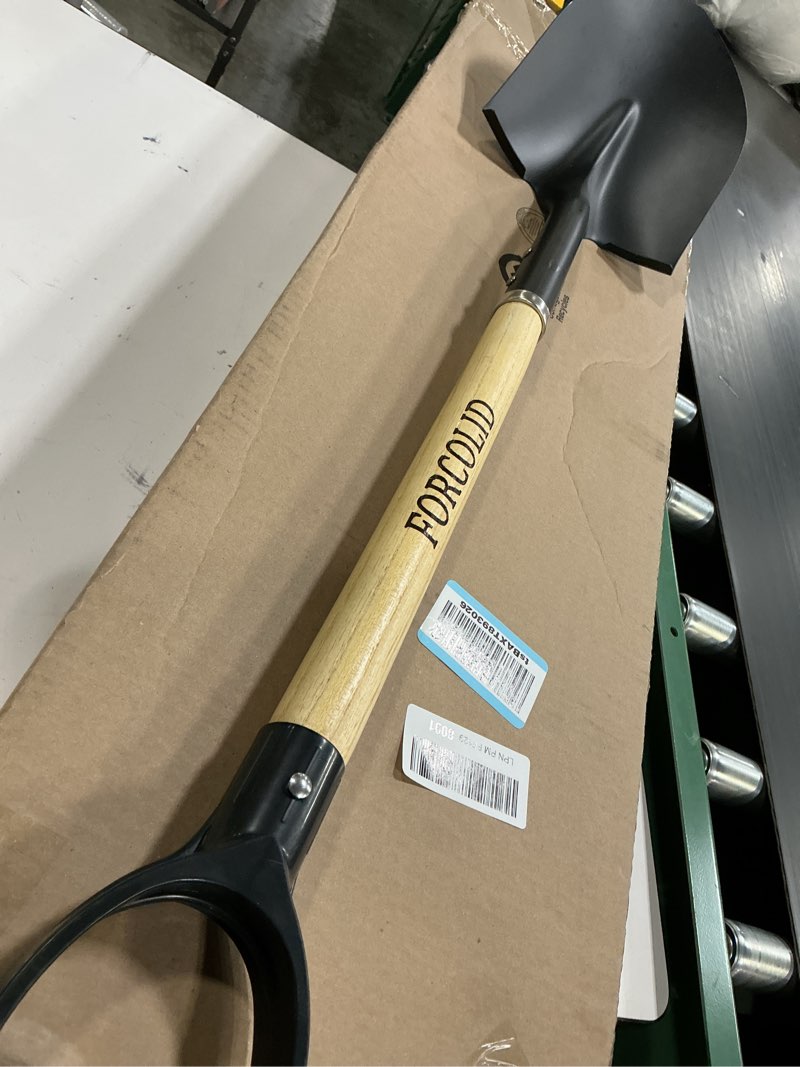 Condition photo showing Good Condition for Shovel for Digging,Heavy Duty Garden Shovel with D-Handle,41 Inch Round Point Wooden Handle,Ideal for Gardening,Landscaping,Beach,and Snow Removal Natural color