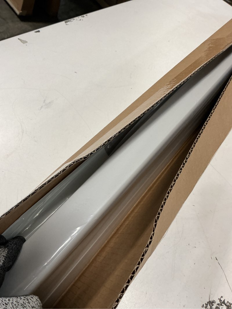 Condition photo showing Good Condition for LazBlinds Cordless Cellular Shades, No Tools No Drill Blackout Honeycomb Shades Pleated Blinds for Windows, 32.5'' W x 72'' H, Silver White Blackout-silver White 32 1/2'' W x 72'' H
