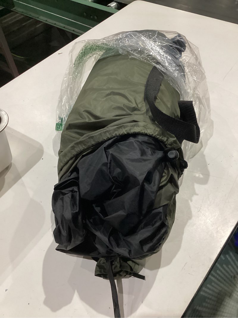 Condition photo showing As Is for tents for camping 2/3 person with rainfly - camping tent waterproof windproof easy setup, portable double layer outdoor dome tent, backpacking tents for adventure backyard hiking forest green