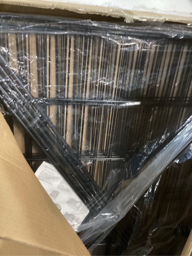 Condition photo showing Good Condition for 10 panels no dig decorative garden fence with gate - 40 in (h) x 23.6 ft (l), dog fence outdoor for yard, rustproof metal animal barrier ground stakes fencing for garden, patio, flower bed 10 pack - 40 in (h) x 23.6 ft (l) with gate