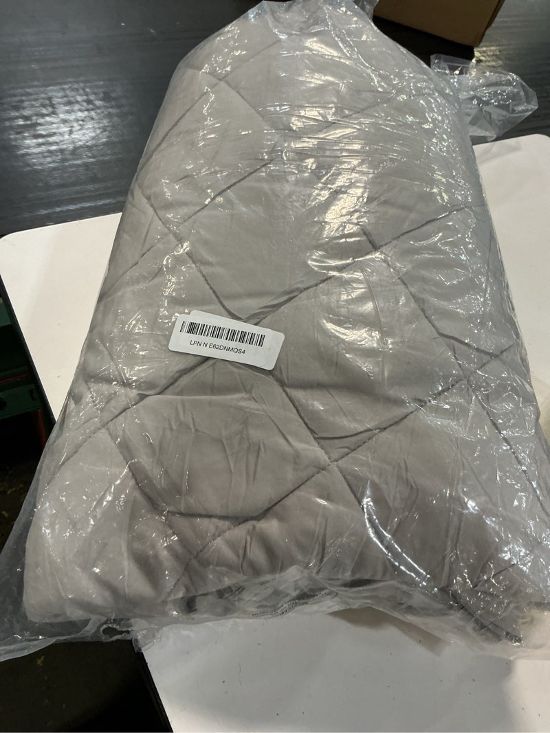 Condition photo showing Good Condition for queen mattress pad, soft quilted air mattress topper queen with extra deep pocket, breathable and noiseless air mattress cover mattress pad fits up to 23 inch, grey gray queen