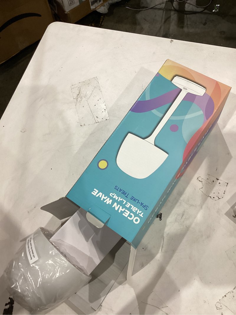 Condition photo showing Good Condition for Funlenry Spa-Like Shower Lamp - Waterproof Bathroom Lamp with 16 Color Ocean Wave Projector, Rechargeable Shower Light with Touch & Remote Control, Cordless Light for Inside Shower/Bathtub Multicolor