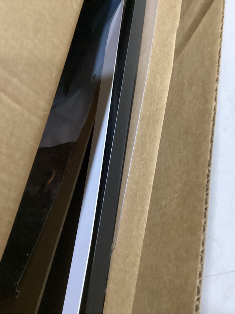 Condition photo showing As Is for 16x20 Picture Frame Black with 14x18 Mat for 40 x 50cm Diamond Art Painting, Display Photo 14x18 with Mat or 16 x 20 Without Mat, Wall Hanging Large Frame with Plexiglass, Black Black 1