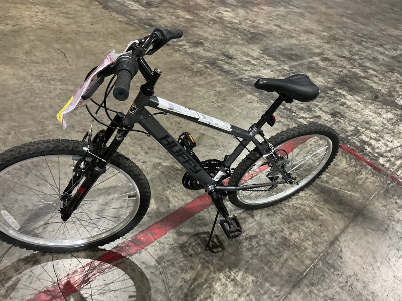 Condition photo showing As Is for huffy 24" granite boys' mountain bike - charcoal