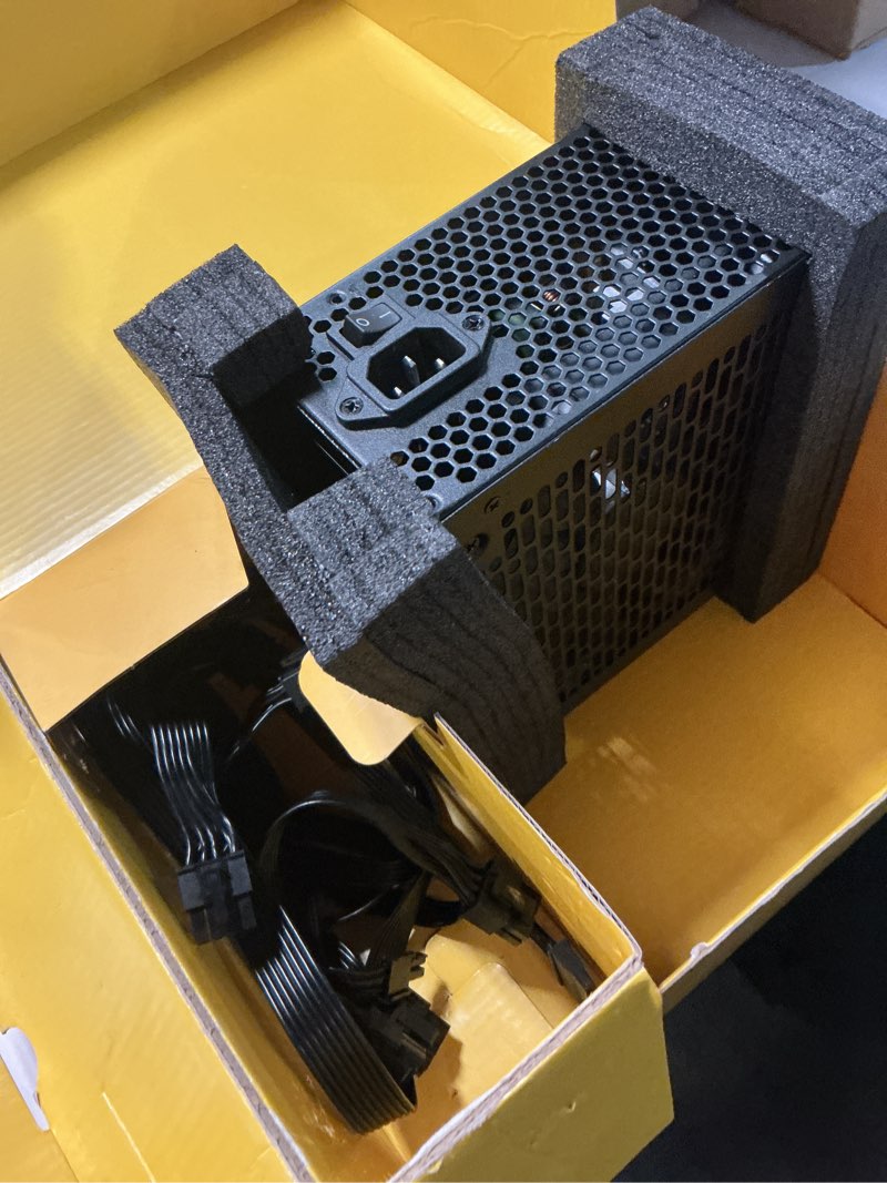 Condition photo showing As Is for musetex pc power supply 1000w, full modular atx power supply, atx 3.1 & pcie 5.0 gaming power supply
