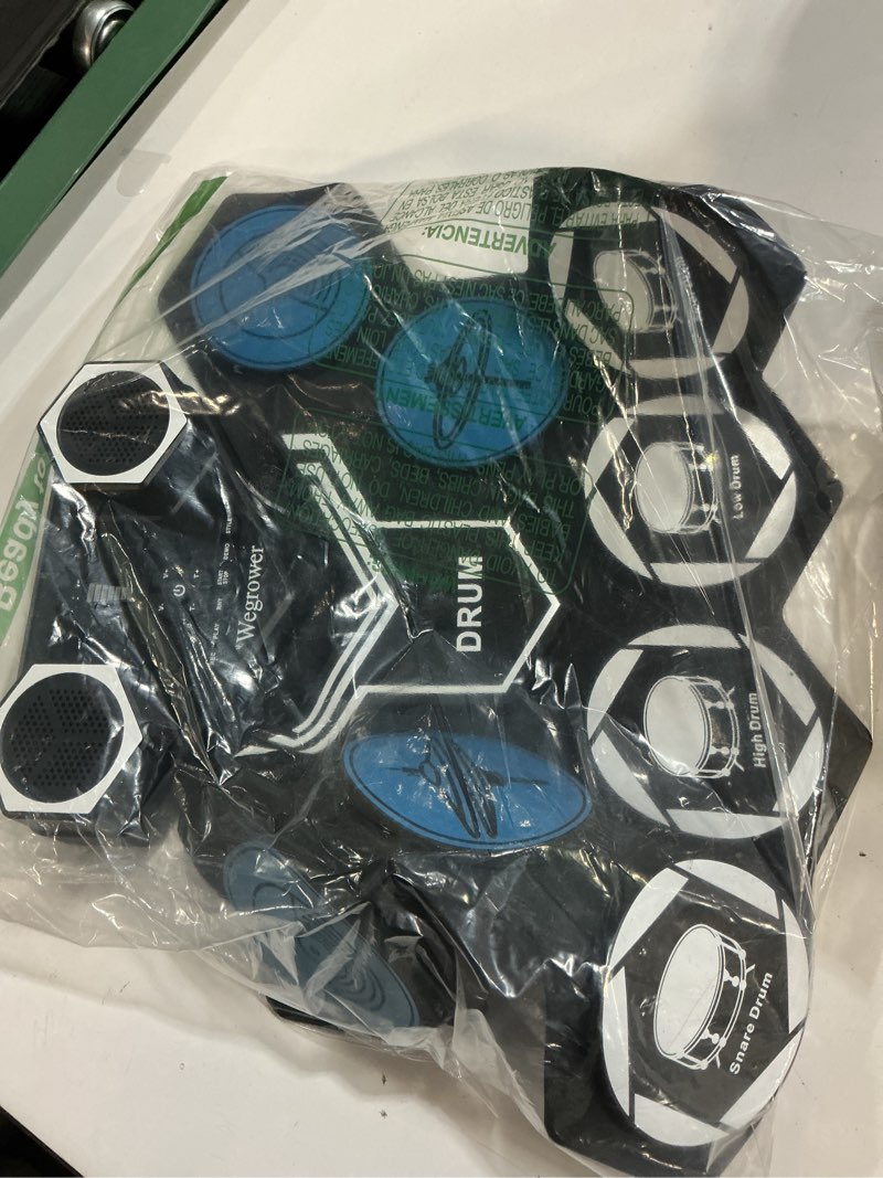 Condition photo showing Good Condition for Electric Drum Set, 9 Drums Portable Practice Pad, Electronic Drum Kit with Built in Speakers, Drum Sticks, Headphone Out Jack, Christmas Birthday Gifts for Kids and Adults Medium