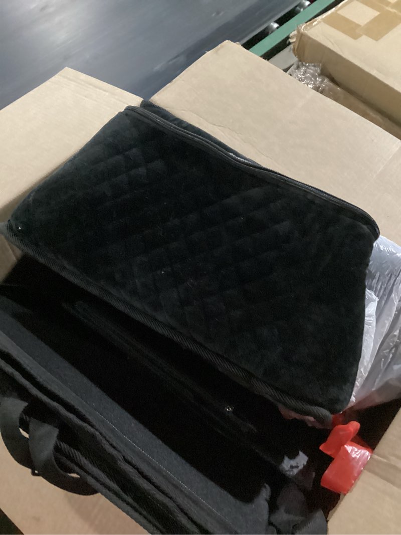 Condition photo showing As Is for under seat truck organizer storage box with removable divider & 4 storage mesh bag,collapsible trunk organizer for car, suv, truck, or van(full size trucks)