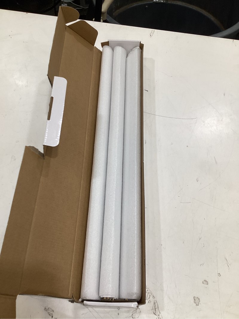 Condition photo showing Good Condition for 22 inch t5 fluorescent light bulb 14 watt f14t5/ww compatible with sylvania satco philips ge under cabinet lamp light 3000k warm white 800 lumen g5 base 6 count