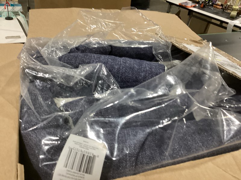 Condition photo showing Good Condition for nautica - king comforter set, cotton reversible bedding with matching shams & bonus decorative pillows (westport navy, king) king westport navy