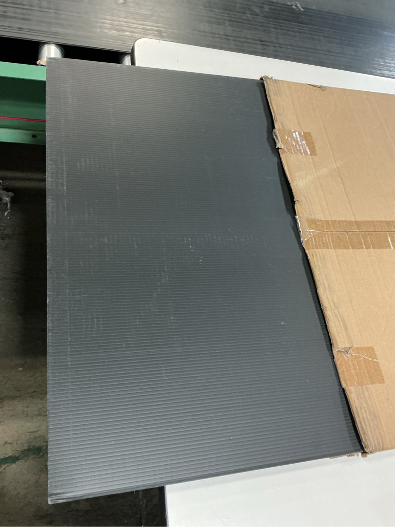 Condition photo showing Good Condition for 2 Pack Corrugated Plastic Board for Indoor and Outdoor Use, 4 Mm Thick Poster Board, 24x36 Inches, Black Plastic Sheets, Waterproof Coroplast Sheets and Blank Yard Signs 24" x 36" - 2 Pack Black