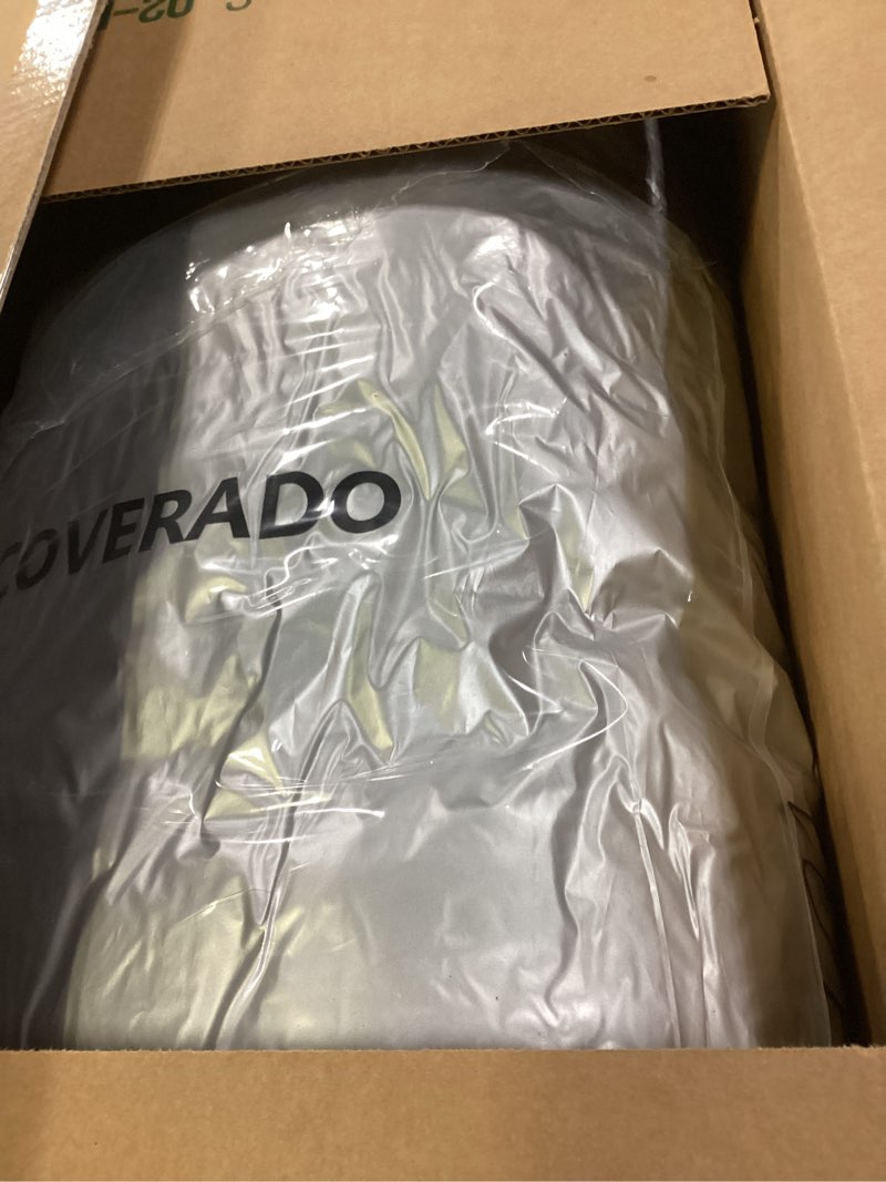 Condition photo showing New/Like New for Car Cover Waterproof All Weather SUV - Coverado Black Car Cover UV Protection with Zipper Door, Cotton Backing Snowproof Hail Protection Windproof, Universal Fit for SUV (206"-215") Black (with cotton lining) YXXL: Fit 206-215 inches SUV