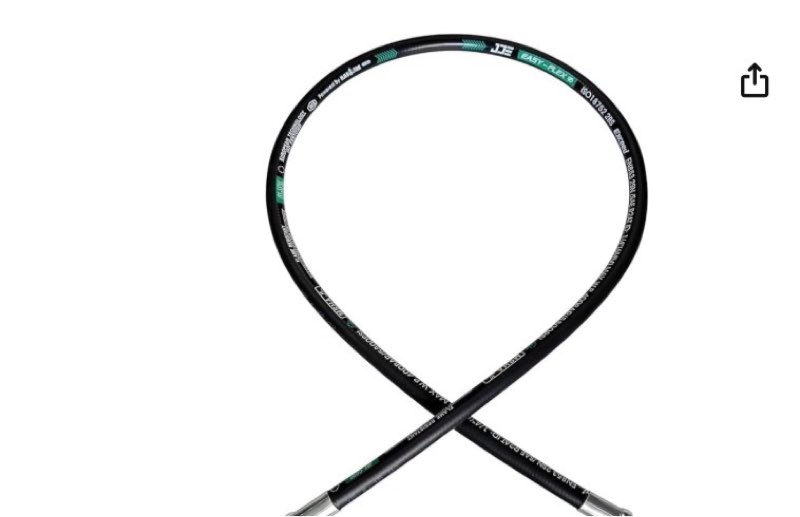 Haichy 26711-04-04-24 Hydraulic Hose Swivel Assembly 1/4" Hydraulic Hose with Male JIC X Male JIC, 2