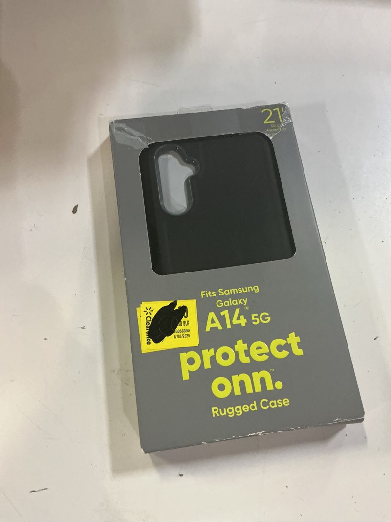 Condition photo showing New/Like New for onn. rugged phone case for samsung galaxy a14 5g - black/gray