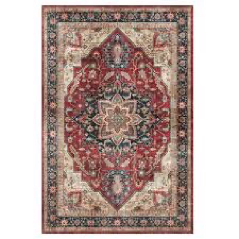 Gertmenian Crystal Print Soha Traditional Moroccan Red Area Rug 