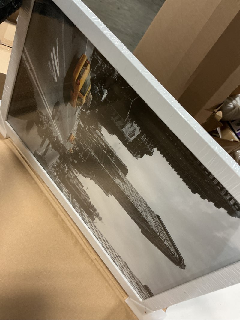 Condition photo showing Good Condition for Americanflat 11x17 Picture Frame with Shatter-Resistant Glass - Signature Collection - Gallery-Style Frames Made of Engineered Wood - Photo Frame for Wall Display - White 11x17 White