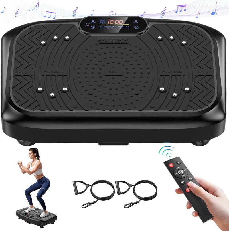 Taevno Vibration Plate 199-Speed 450 lb Capacity Workout Lymphatic Drainage