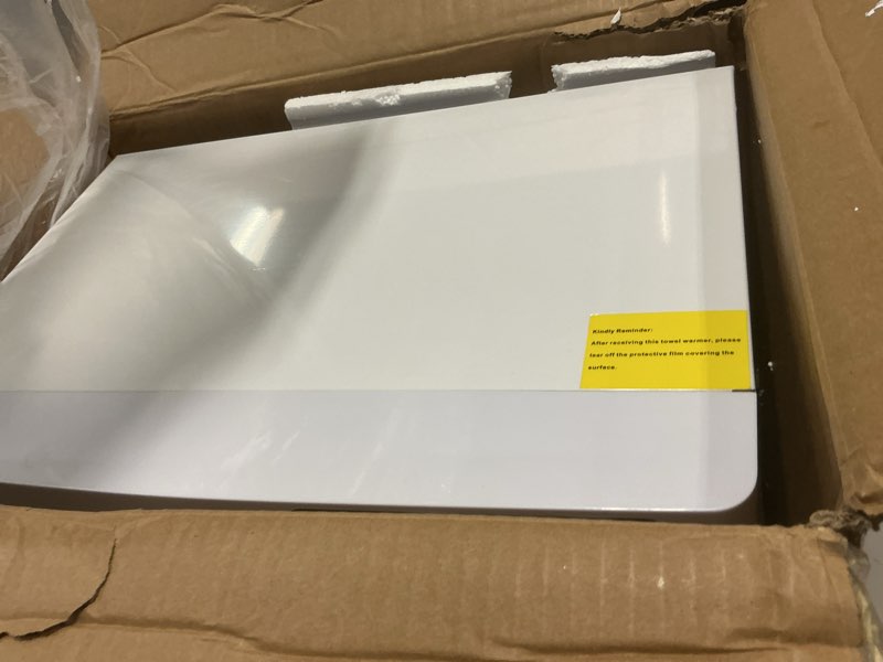 Condition photo showing New/Like New for hot towel cabinet 23l large capacity - jxsdliy professional spa hot towel warmers for facials towel heater for salon beauty hotel bathroom home use steam towel warmer with see-through window (white) 23l-window-white