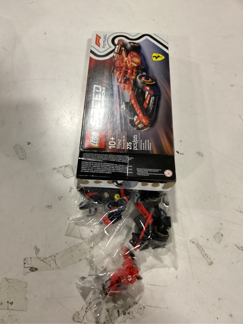 Condition photo showing As Is for LEGO Speed Champions Ferrari SF-24 F1 Race Car Toys - Building Sets for Kids, Boys & Girls, Ages 10+ - Ferrari F1 Model Car Kits for Display or Play - Gift Ideas for Birthdays and Fans - 77242