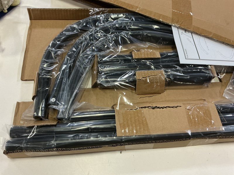 Condition photo showing Good Condition for PrettyHome Shower Curtain Rod Hoop Square Shape Bathroom Heavy Duty No Rust Oval Shower Rod 58.3"x24" for Clawfoot Tub,for Free Standing Tubs Black