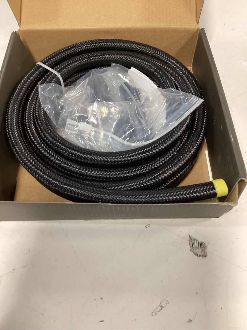 Condition photo showing New/Like New for AN6 15FT Automatic Transmission Cooler Line Kit For 4L60E 4L65E - Black Nylon Braided Hose Kit style 1