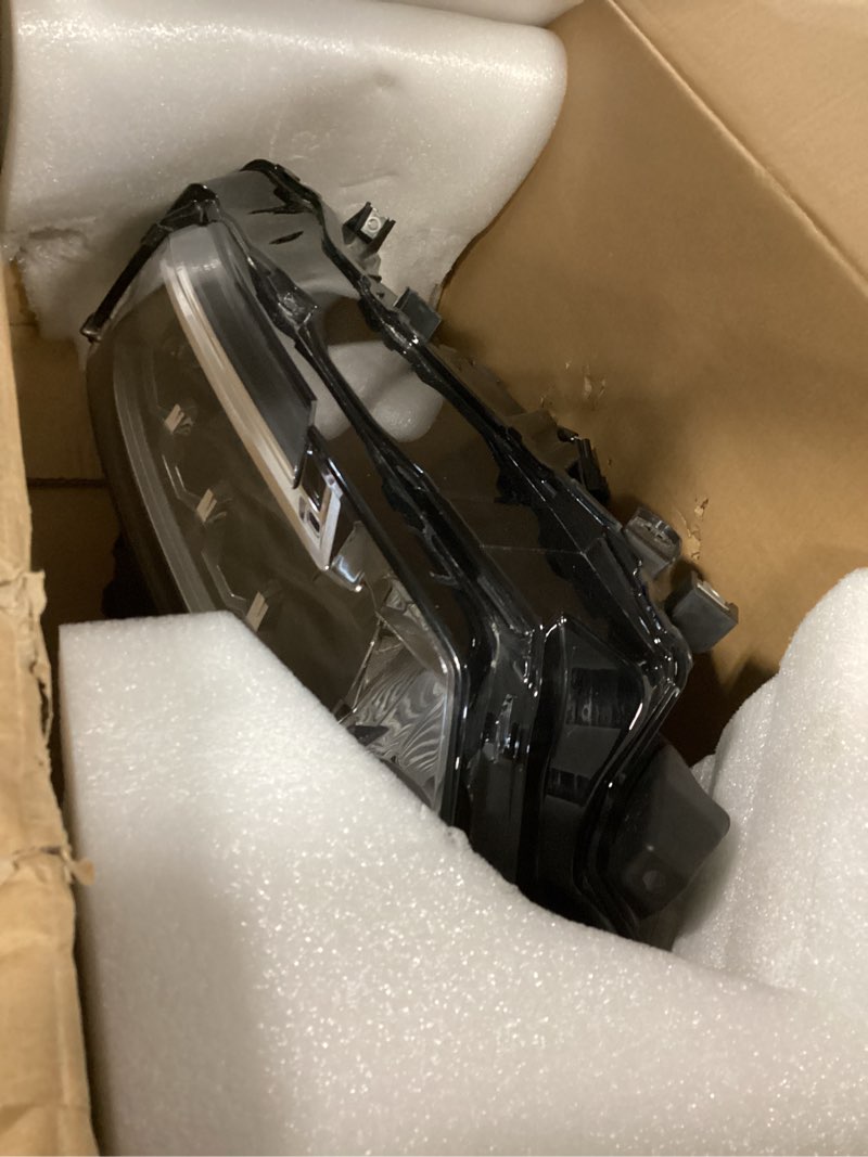 Condition photo showing As Is for LeanisTrim Right LED Headlight Assembly Fit for Nissan Rogue SL/SV 2021 2022 2023 Chrome Housing Pro