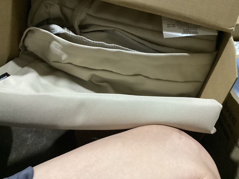 Condition photo showing Good Condition for favoyard outdoor seat cushion set 24 x 24 inch water-resistant & fade-resistant patio furniture cushions with removable cover deep seat & back cushion with tie straps for chair sofa beige 24 x 24 inch