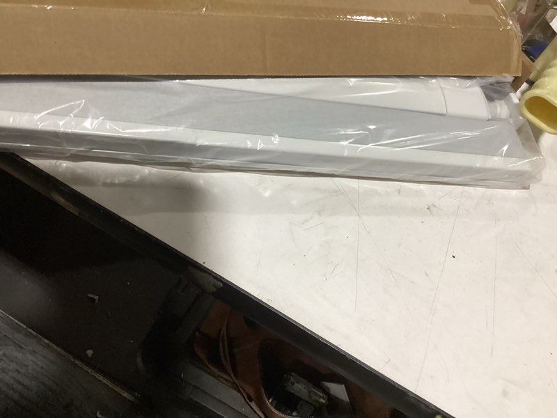 Condition photo showing As Is for lazblinds no tools no drill cordless cellular shades, blackout light blocking honeycomb shades for home, thermal insulation blinds for windows, 19" w x 36" h, white blackout-white 19" w x 36" h