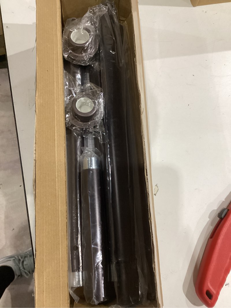 Condition photo showing Good Condition for shower curtain rod, 1" diameter heavy duty tension shower rod, non slip adjustable 28-74 inch no drill shower curtain rods spring tension for bathroom, shower stall, no rust, bronze 28-74 inches bronze