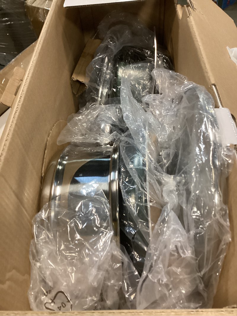 Condition photo showing Good Condition for Granitestone Diamond Granite Stone Classic Emerald Pots and Pans Set with Ultra Nonstick Durable Mineral & Diamond Tripple Coated Surface, Stainless Steel Stay Cool Handles, 10 Piece Cookware, Green…
