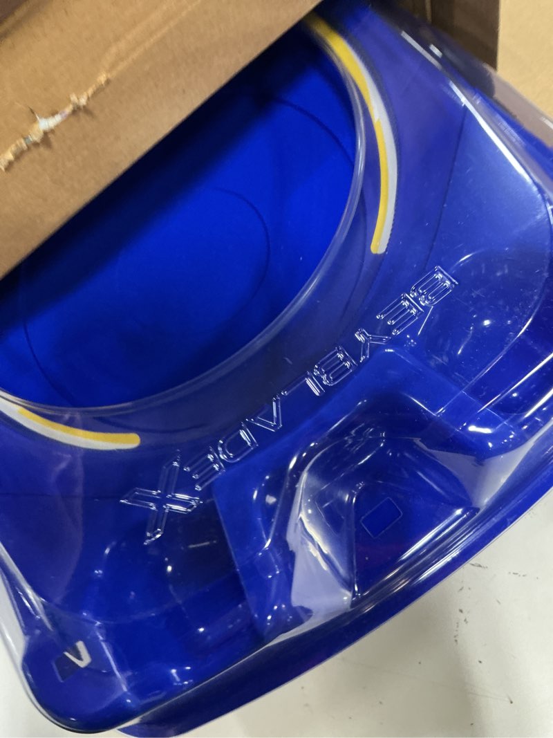 Condition photo showing Good Condition for beyblade x drop attack battle set with beystadium arena, 2 takara tomy tops & launchers, impact drake 9-60lr & hover wyvern 3-85n, battling game toys, ages 8+
