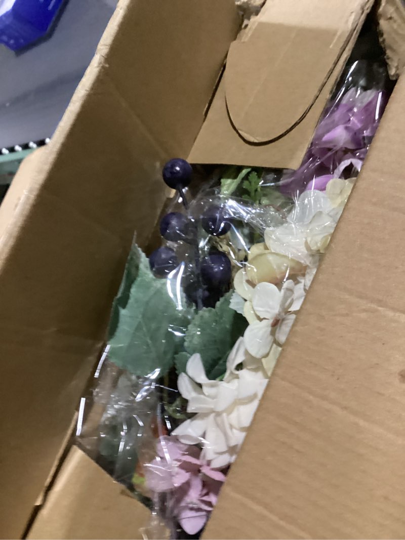 Condition photo showing Good Condition for bibelot 22 inch spring/summer floral wreaths for front door,artificial valentines day wreath with roses dahlias gardenias hydrangeas for home wall window wedding party festival decor