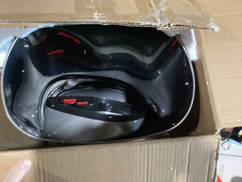 Condition photo showing New/Like New for 13 gallon stainless steel press lid kitchen trash can with absorbx