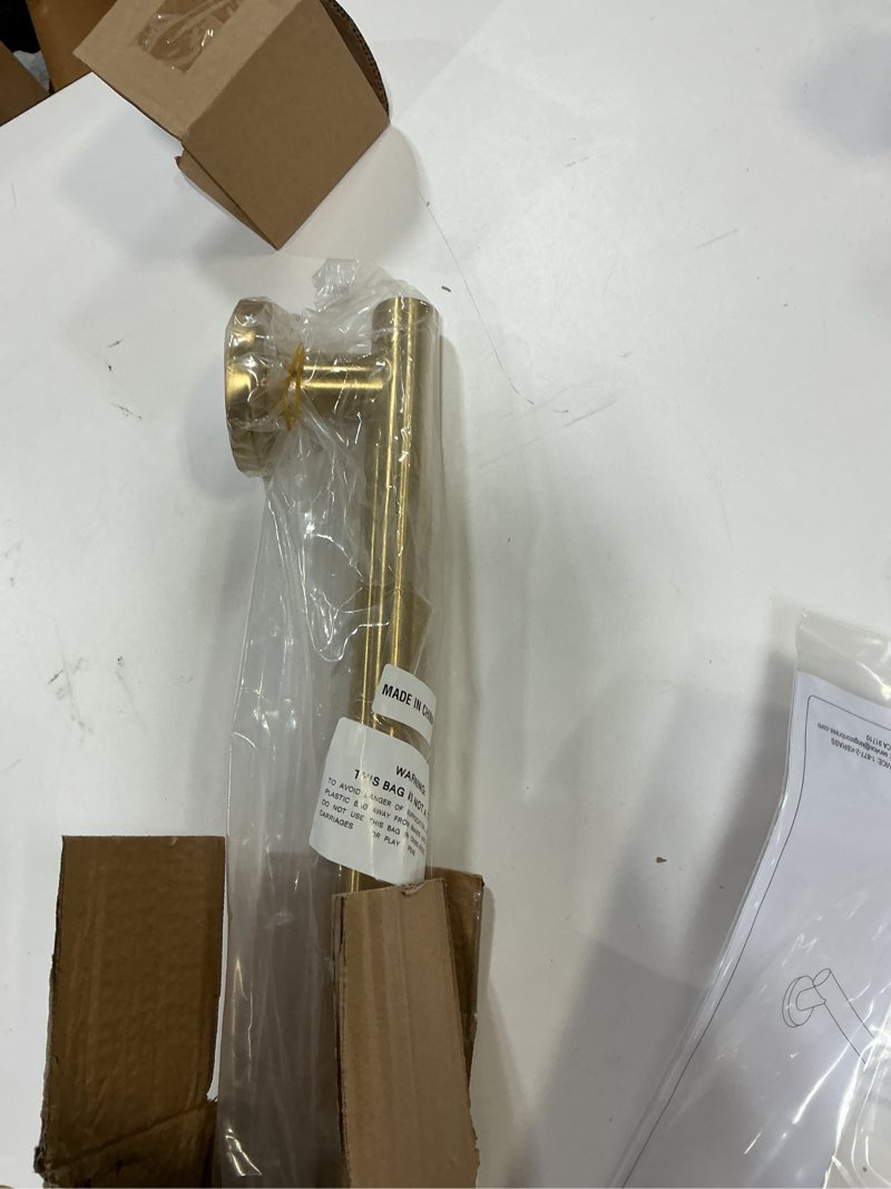 Condition photo showing New/Like New for Kingston Brass GBS1416CS7 Berwyn 16-Inch x 1-1/4-Inch O.D. Stainless Steel Grab Bar in Brushed Brass