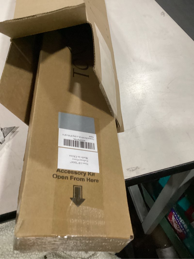 Condition photo showing As Is for No Drill Cellular Shades for Indoor Windows, Thermal Insulating & Noise Reducing Honeycomb Blinds, Free Stop Cordless Blackout Shades, Grey,18" W x 64" H 18"W x 64"H Grey(blackout)