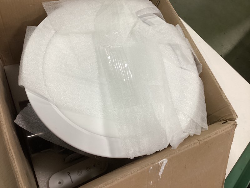 Condition photo showing Good Condition for Bathroom Exhaust Fan with RGB Lights, 110CFM/1.0 Sones Vent Fan with 3 Color Temperatures, 5 Adjustable Brightness, Easy to Install, Remote Control, Quiet Ventilation Fan for Bath, Shower, Attic