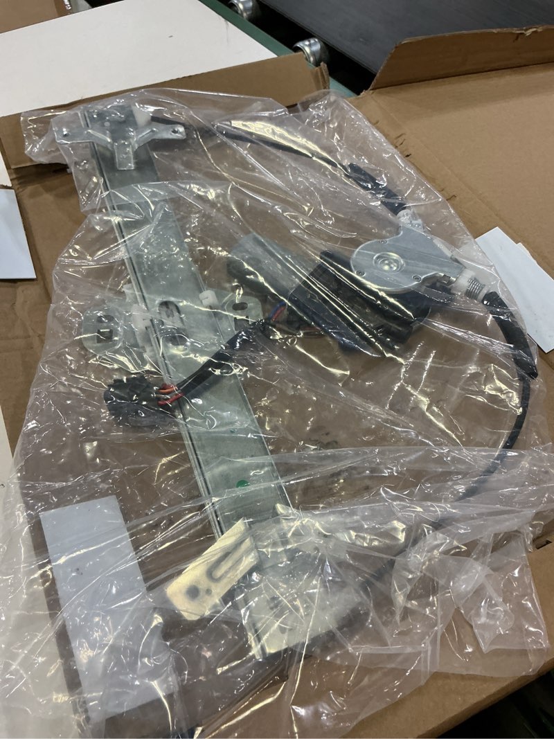 Condition photo showing New/Like New for front driver side window regulator with motor replacement for 2003 2004 2005 2006 2007 honda accord (coupe 2-door only), left, 741-304