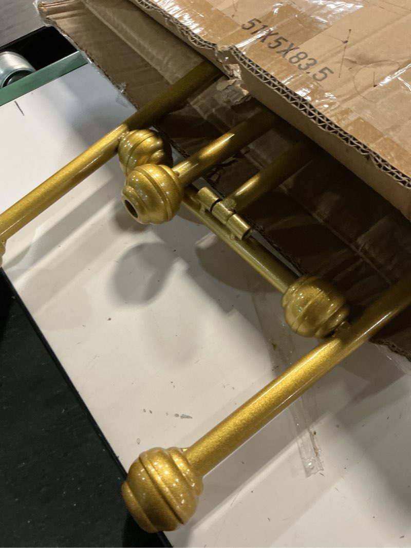 Condition photo showing As Is for 58 Inch Floor Easels for Display Wedding Sign,Iron Adjustable Arts & Crafts Easels,Metal Easel Stand with Chain Support for Mirror(Gold)