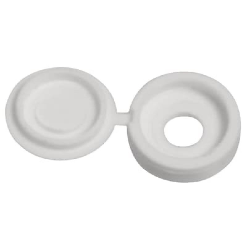 Hillman 2 -Pack 0.25 x 0.25 White Plastic End cap
