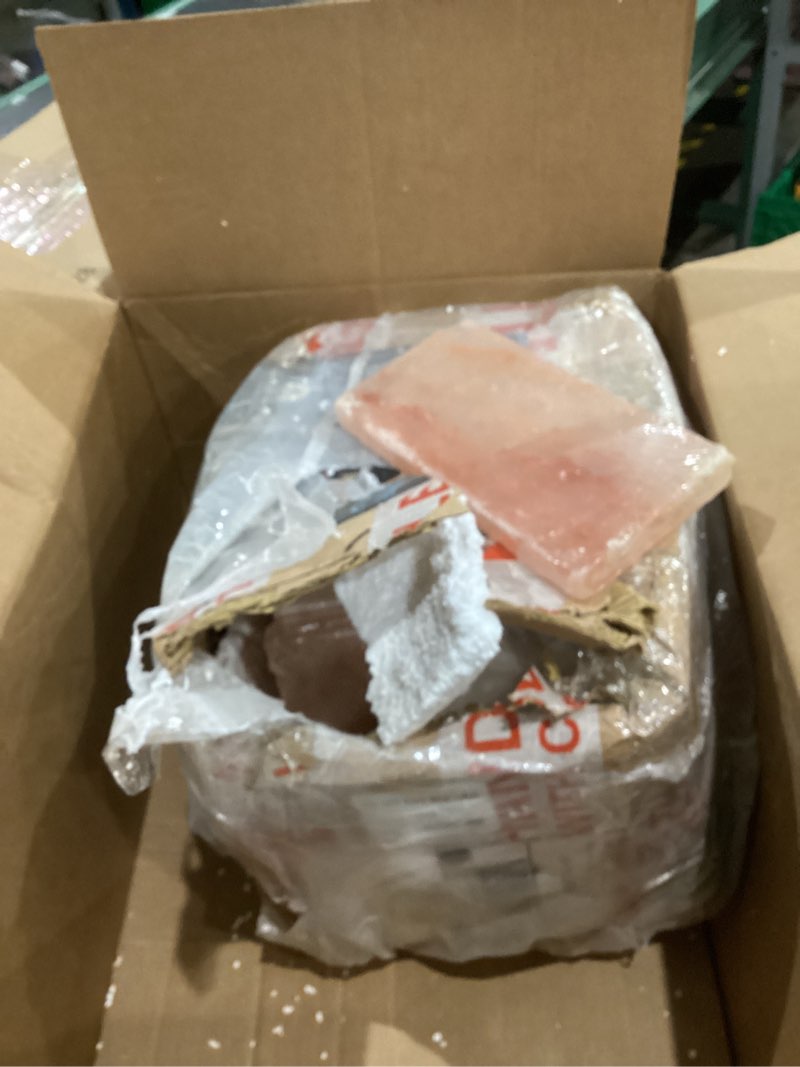 Condition photo showing Good Condition for Himalayan Pink Salt Tiles 8”x4”x0.75” for Sauna and Spa- Salt Bricks for Salt Wall, Pack of 20 Salt Blocks of 1.95 lbs for Home DIY Decor & Improvement Projects (20), 8X4X.7PACKS