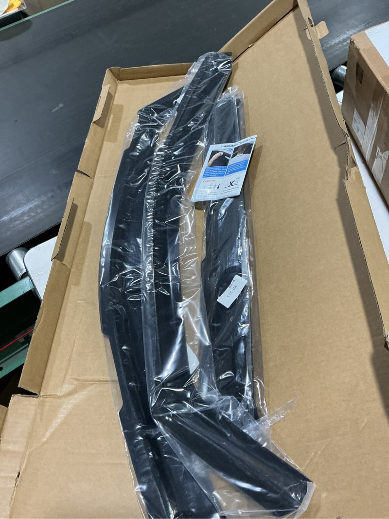 Condition photo showing New/Like New for in-channel rain guards for chevy silverado/gmc sierra 1500 2019-2026 crew cab, window visor shields vent deflector shade wind dark smoke 2020 2021 2022 2023 2024 2025, tape-on outside-mount, 4pcs for 2019-2026 | chevy silverado/gmc sierra 1500 crew cab | in-channel