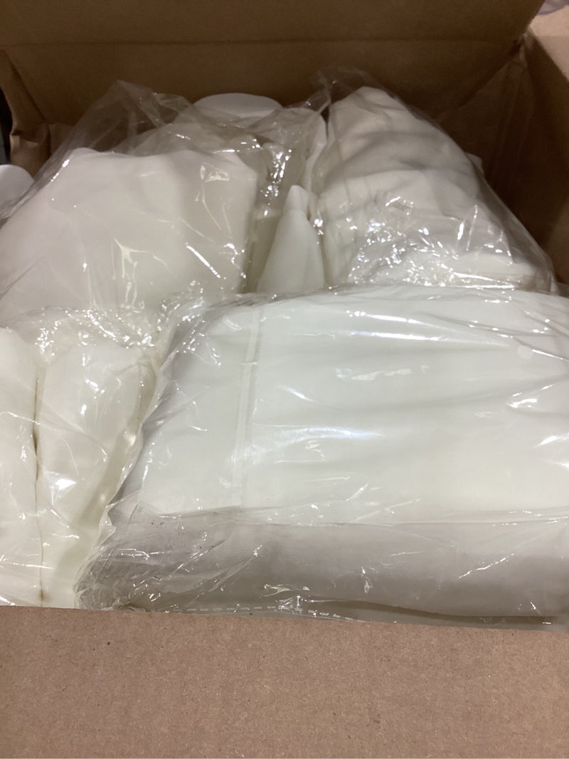 Condition photo showing Good Condition for 6 panels  ceiling drapes for wedding 5ftx40ft sheer drapery chiffon fabric arch draping curtains for party ceremony birthday baby shower reception stage ceiling decorations 60\"w x 480\"l (pack of 6)