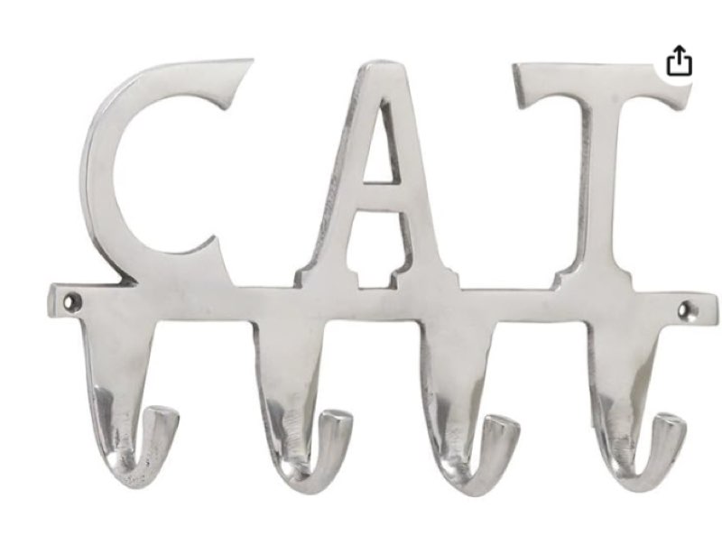 #ALUM CAT HOOK 12"W, 7"H