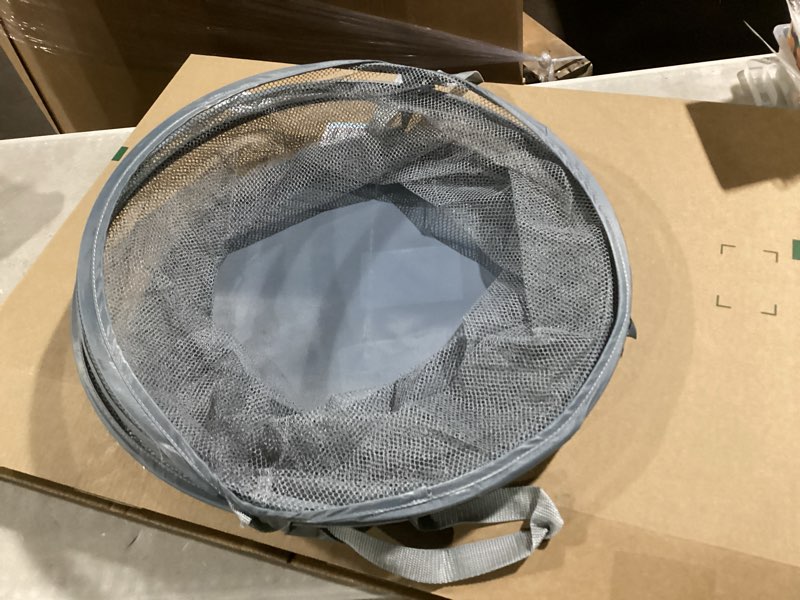 Condition photo showing Good Condition for Seiritex Mesh Popup Laundry Hamper 115L Collapsible Laundry Basket Extra Large Capacity Foldable Clothing Storage Basket with Handles 26 H x 18 W x 18 L (Gray) 1 Gray-1