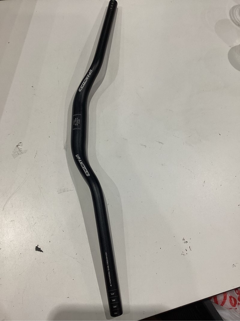 Condition photo showing Good Condition for upanbike mountain bike handlebar 31.8mm, aluminum alloy mtb bicycle riser handlebar extra long 700mm with paint matte surface (black, 700mm)