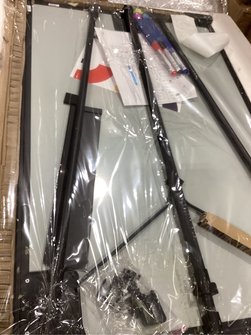 Condition photo showing Good Condition for easel whiteboard - magnetic portable dry erase easel board 36 x 24 tripod whiteboard height adjustable flipchart easel stand white board for office or teaching at home & classroom (black) 36x24 black