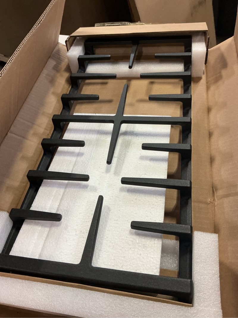 Condition photo showing Good Condition for WB31X27150 Heavy-duty Cast Iron Center Grate Replacement for GE Gas Stove JXGRATE1 WB31X24737 General Electric Gas Range Burner Grate Stove Surface Top Center Grate Cast Iron Rack