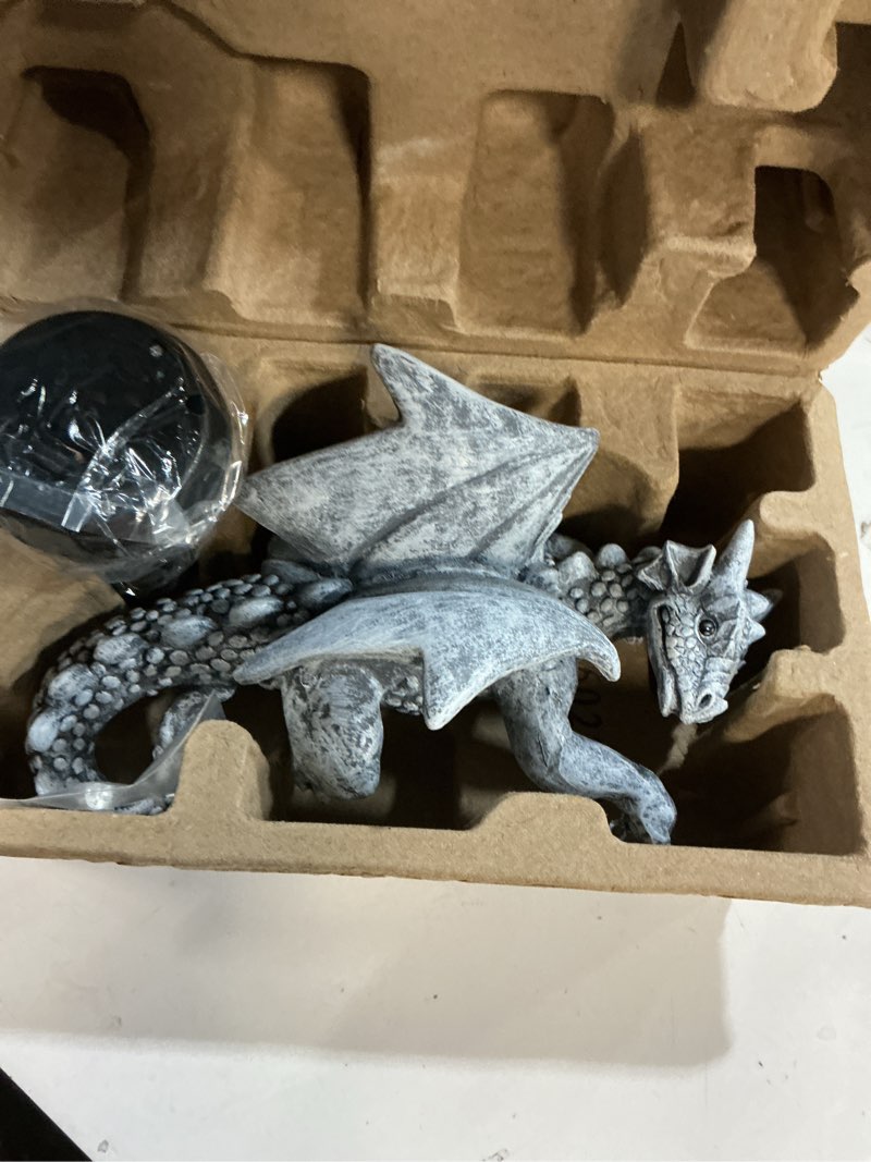 Condition photo showing New/Like New for Goodeco Dragon Tree Hugger Solar Lantern Garden Statue - 9.3 Inch Resin Dragon Decor for Outdoor, Perfect Garden Gift & Yard Decor