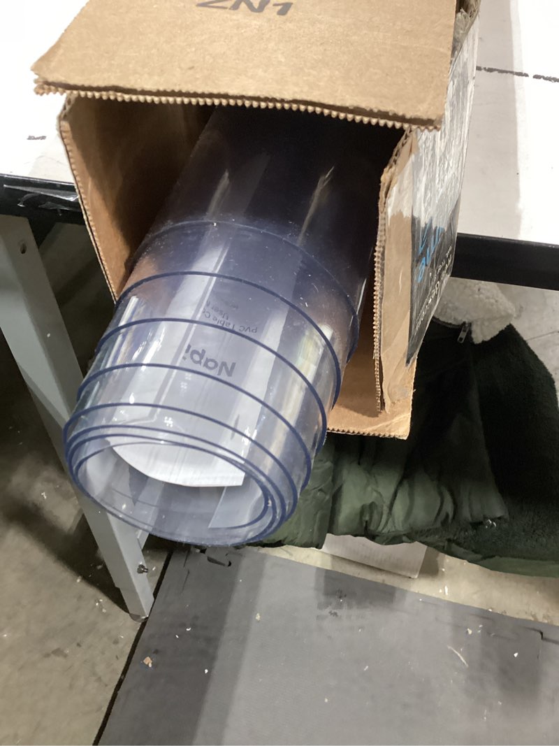 NAP2WELL Clear Table Cover Protector Rectangle 42 x 72 Inch, 1.5mm Transparent Plastic Table Protect